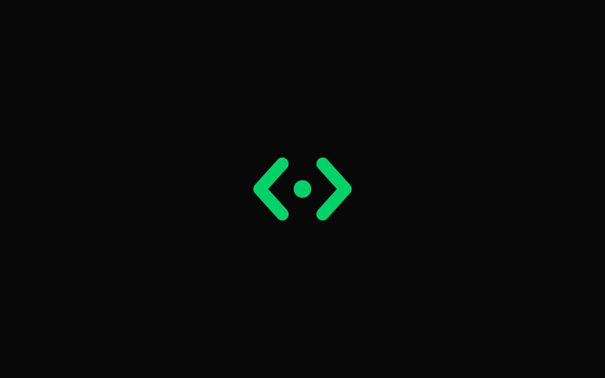 AHTML logo: angle brackets around a centre node.